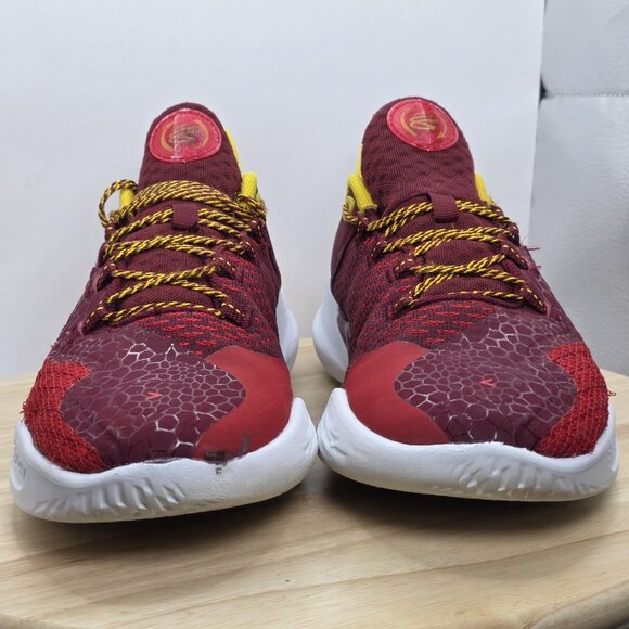 Men's 3026618-600 Under Armour Curry 11 Fire Sneaker Size 10 Red - UA Flow - Picture 2 of 11